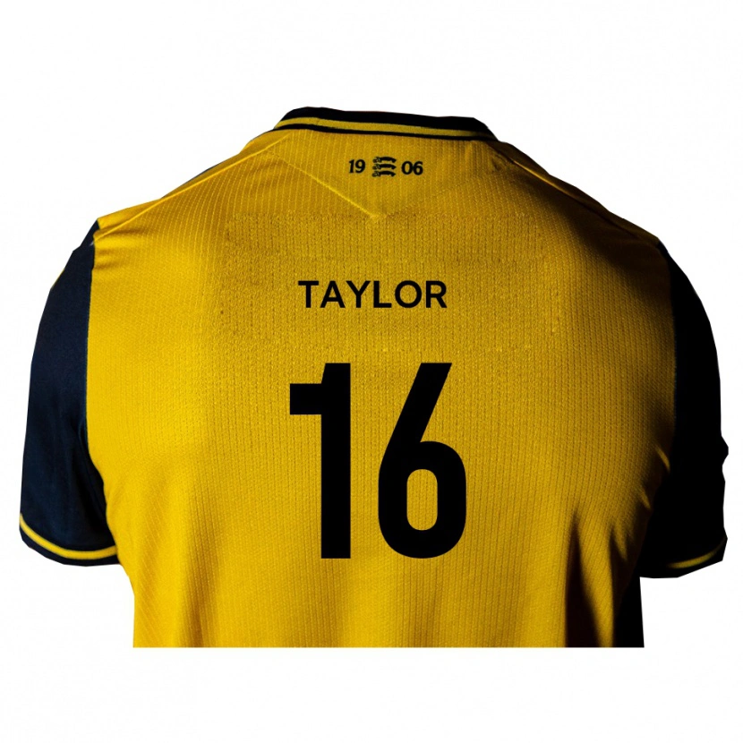 DanxenレディースHarry Taylor#16黄 黒アウェイシャツ2025/26ジャージーユニフォーム