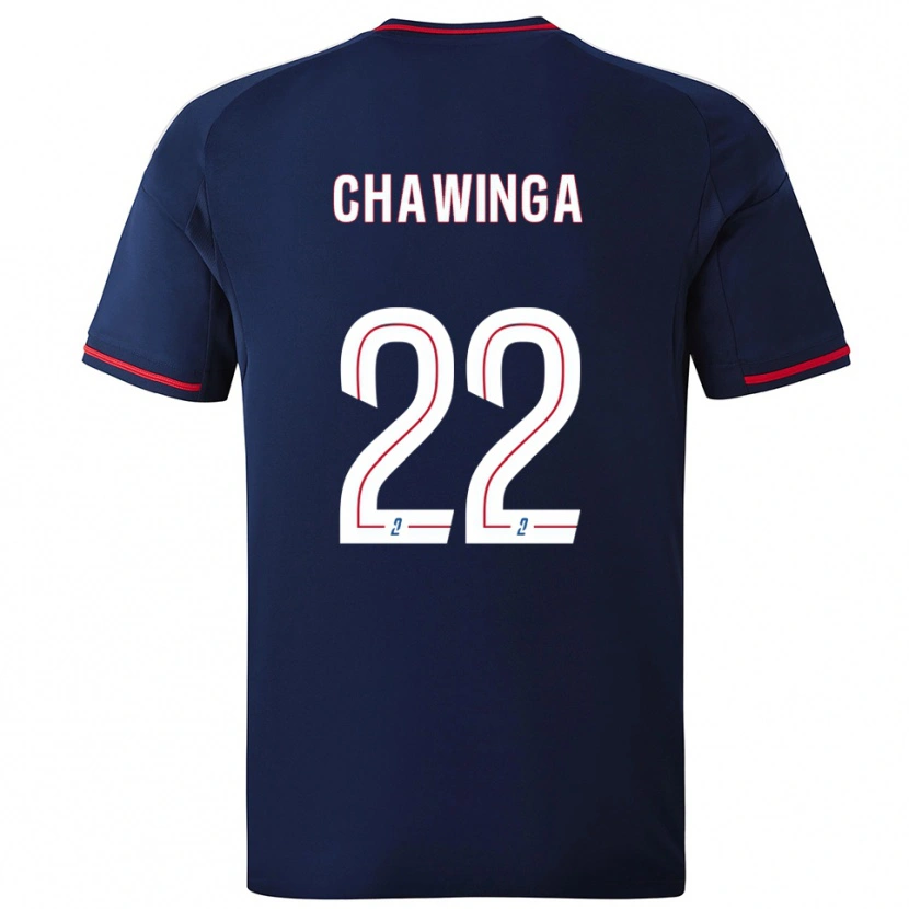 DanxenレディースTabitha Chawinga#22紺 赤アウェイシャツ2025/26ジャージーユニフォーム