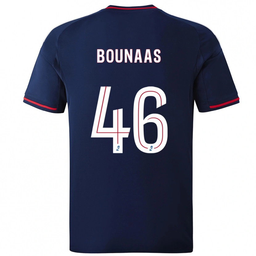 Danxenレディースイドリス・ブナース#46紺 赤アウェイシャツ2025/26ジャージーユニフォーム