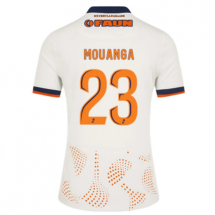 DanxenレディースYaël Mouanga#23白 オレンジアウェイシャツ2025/26ジャージーユニフォーム