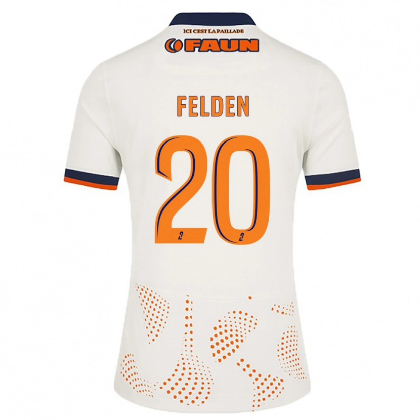 DanxenレディースAgathe Felden#20白 オレンジアウェイシャツ2025/26ジャージーユニフォーム
