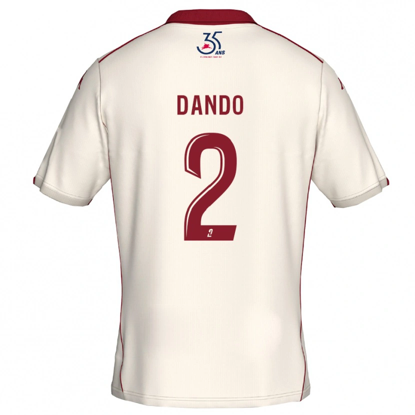 DanxenレディースMathis Dando#2白 バーガンディアウェイシャツ2025/26ジャージーユニフォーム