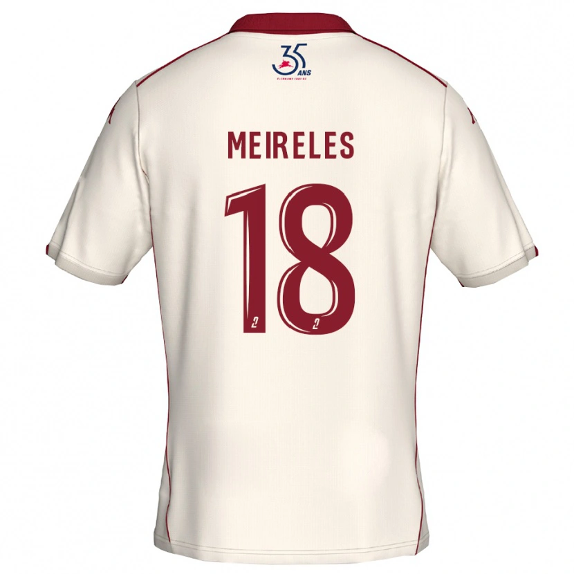 DanxenレディースAndreia Meireles#18白 バーガンディアウェイシャツ2025/26ジャージーユニフォーム