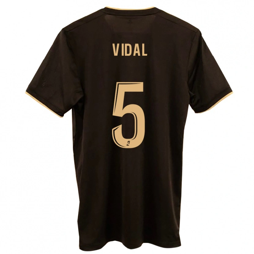 DanxenレディースClément Vidal#5青 赤アウェイシャツ2025/26ジャージーユニフォーム