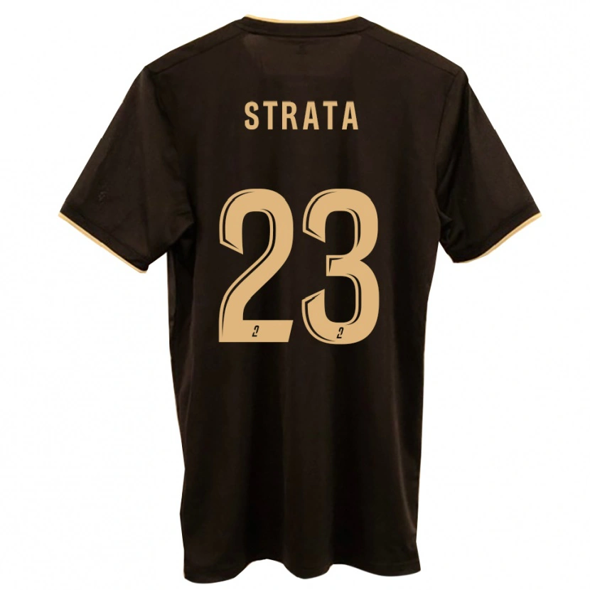 Danxenレディーストニー・ストラータ#23青 赤アウェイシャツ2025/26ジャージーユニフォーム