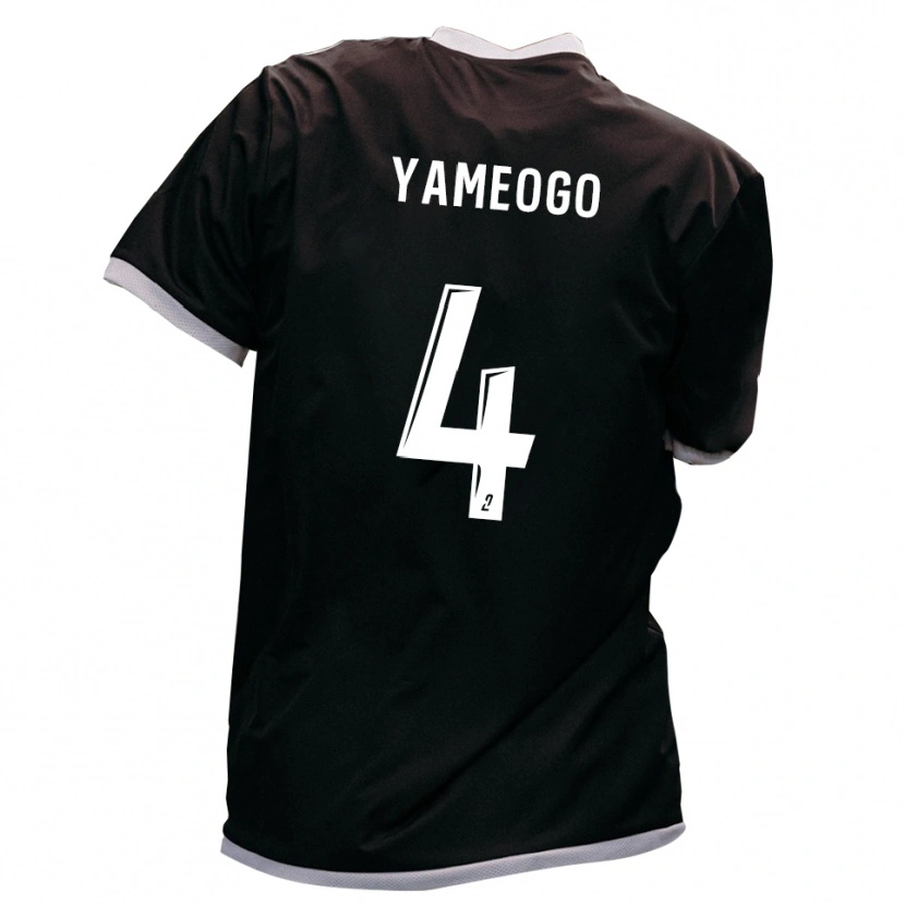 DanxenレディースIlyas Yameogo#4黒 金アウェイシャツ2025/26ジャージーユニフォーム