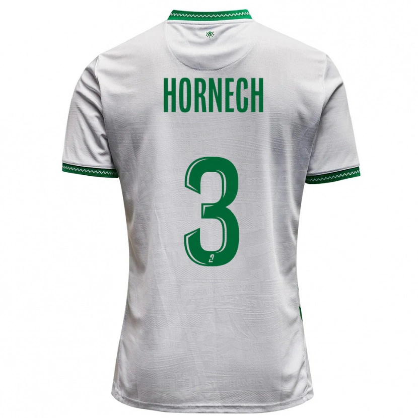 DanxenレディースEwan Hornech#3白 緑アウェイシャツ2025/26ジャージーユニフォーム
