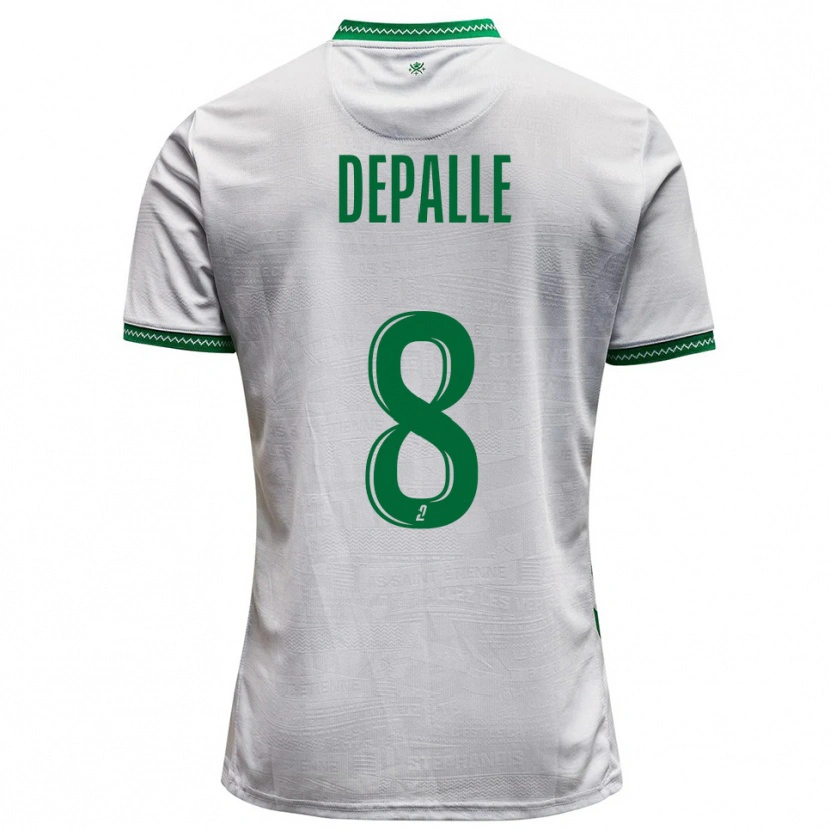 DanxenレディースValentin Depalle#8白 緑アウェイシャツ2025/26ジャージーユニフォーム