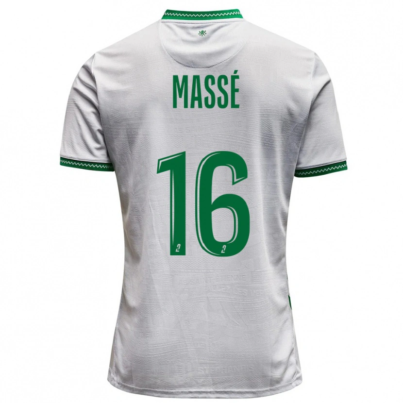 DanxenレディースMaël Massé#16白 緑アウェイシャツ2025/26ジャージーユニフォーム