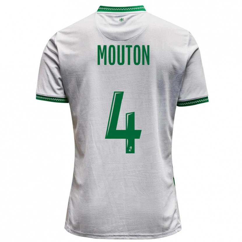 DanxenレディースNathan Mouton#4白 緑アウェイシャツ2025/26ジャージーユニフォーム