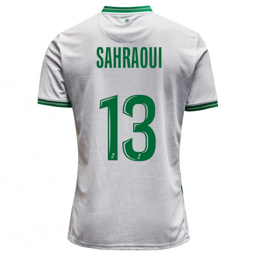 DanxenレディースJebryl Sahraoui#13白 緑アウェイシャツ2025/26ジャージーユニフォーム