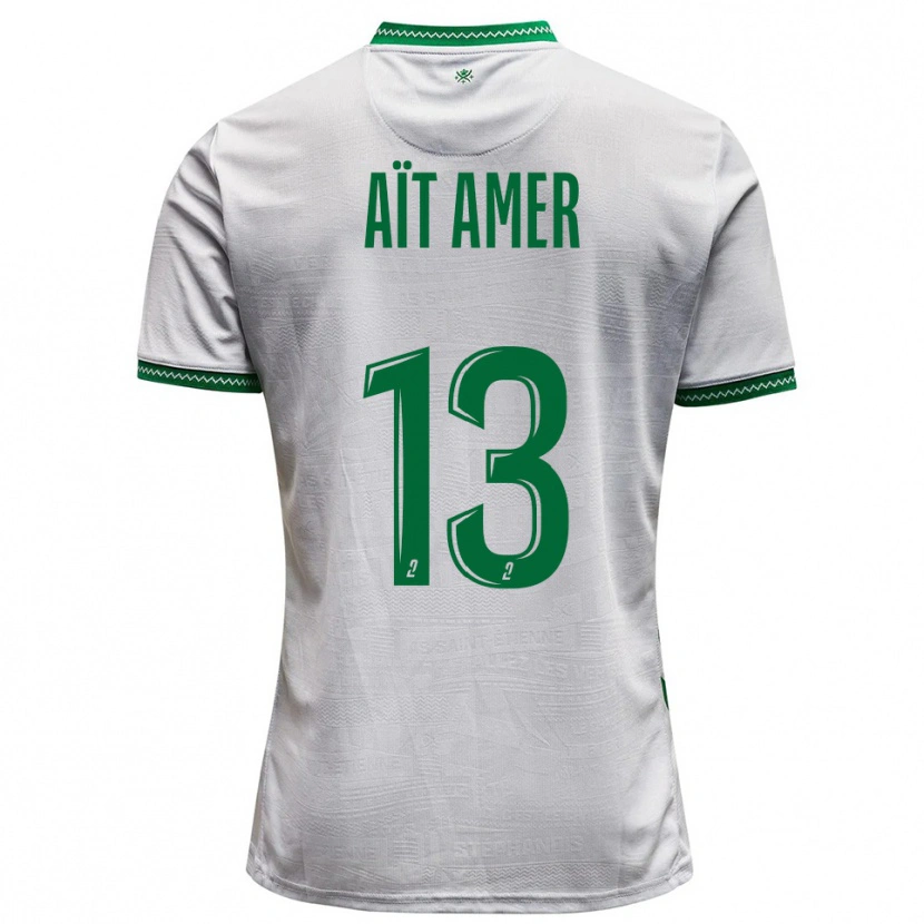 DanxenレディースRayan Aït Amer#13白 緑アウェイシャツ2025/26ジャージーユニフォーム