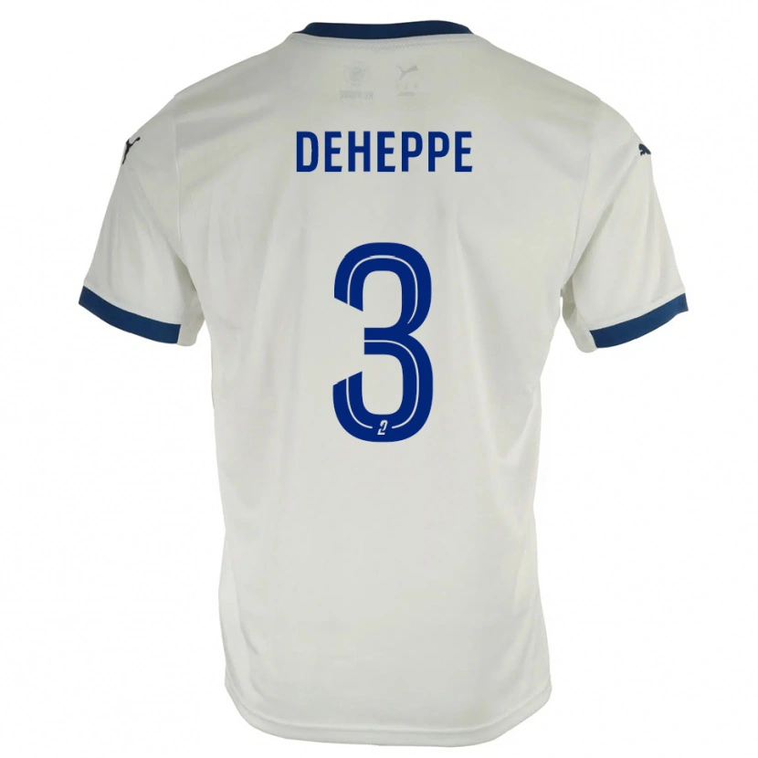 DanxenレディースNathan Deheppe#3白 青アウェイシャツ2025/26ジャージーユニフォーム