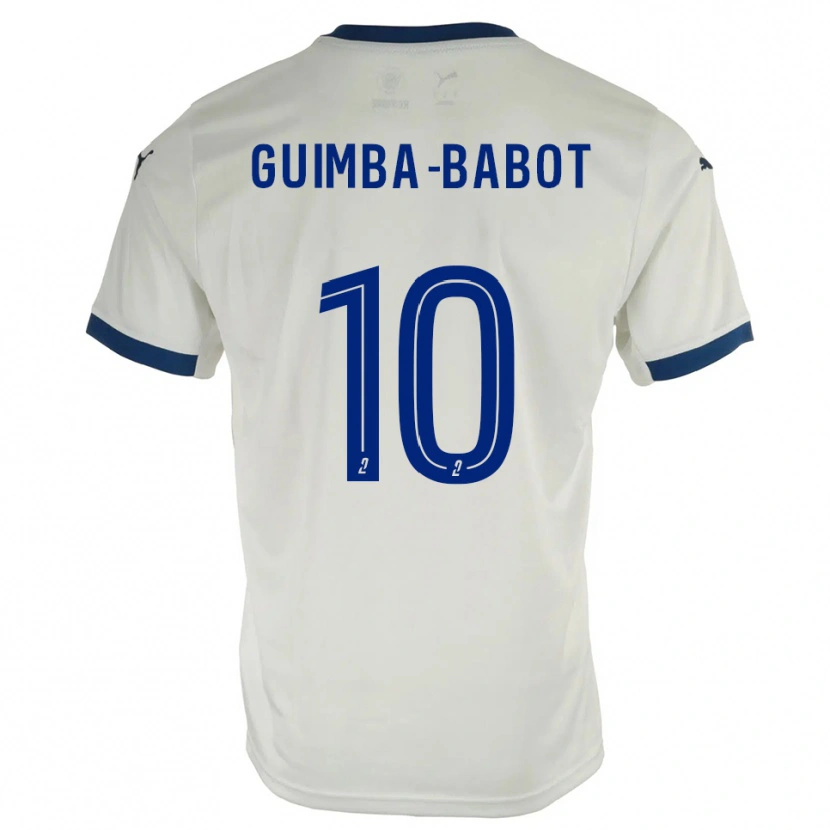 DanxenレディースKhays Guimba-Babot#10白 青アウェイシャツ2025/26ジャージーユニフォーム