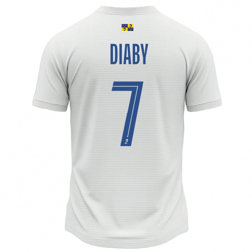 DanxenレディースYadaly Diaby#7白 青アウェイシャツ2025/26ジャージーユニフォーム