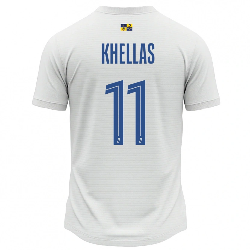 DanxenレディースArmelle Khellas#11白 青アウェイシャツ2025/26ジャージーユニフォーム