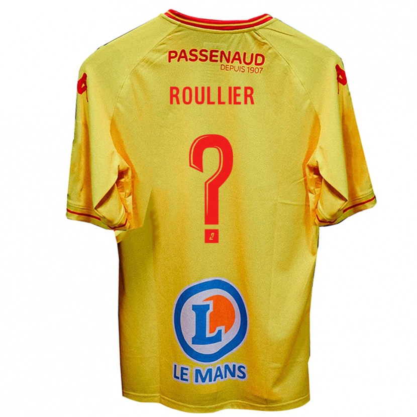 DanxenレディースAlec Roullier#0黄アウェイシャツ2025/26ジャージーユニフォーム