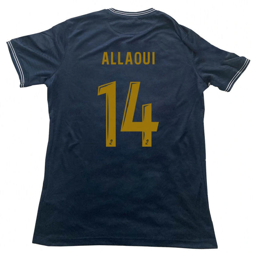 DanxenレディースNahil Allaoui#14紺 金アウェイシャツ2025/26ジャージーユニフォーム