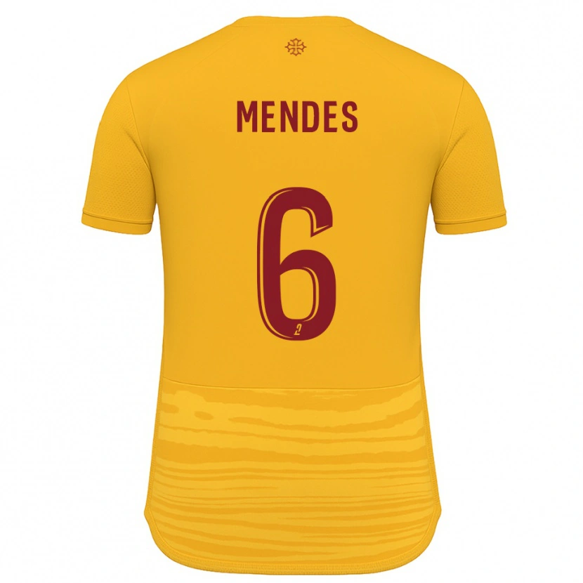 DanxenレディースJordan Mendes#6オレンジ バーガンディアウェイシャツ2025/26ジャージーユニフォーム