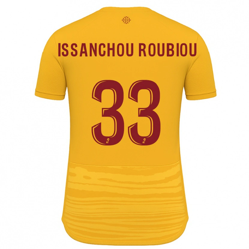 DanxenレディースCorentin Issanchou Roubiou#33オレンジ バーガンディアウェイシャツ2025/26ジャージーユニフォーム