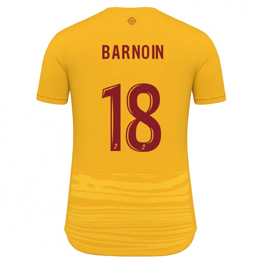 DanxenレディースNinon Barnoin#18オレンジ バーガンディアウェイシャツ2025/26ジャージーユニフォーム