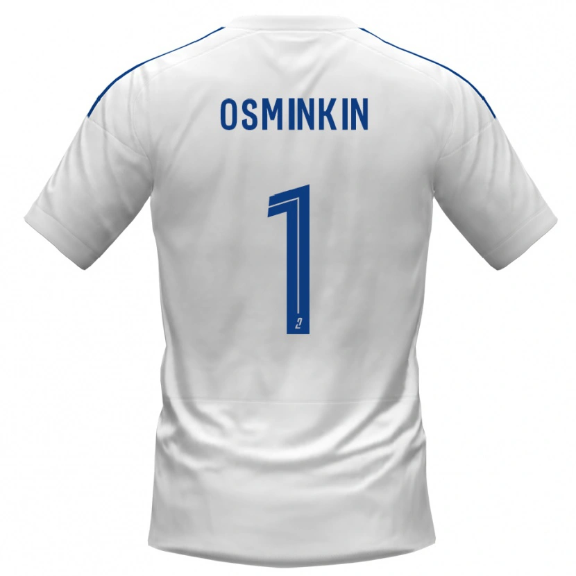 DanxenレディースVitaliy Osminkin#1白 青アウェイシャツ2025/26ジャージーユニフォーム