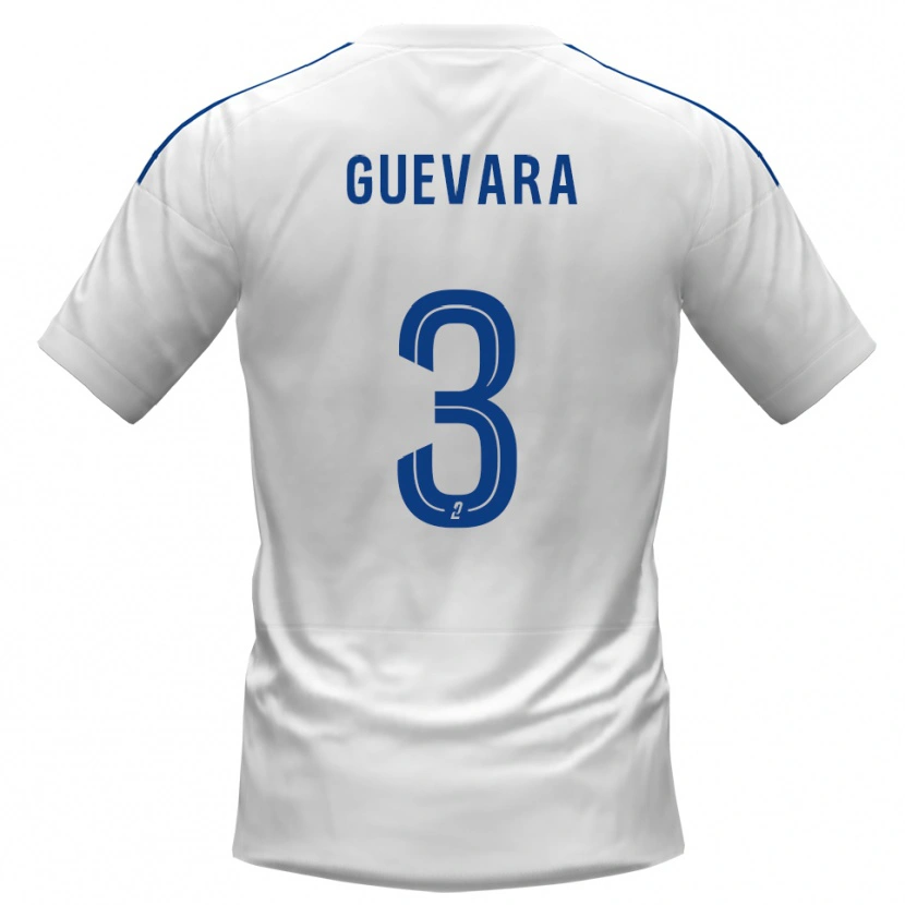 DanxenレディースJuan Guevara#3白 青アウェイシャツ2025/26ジャージーユニフォーム