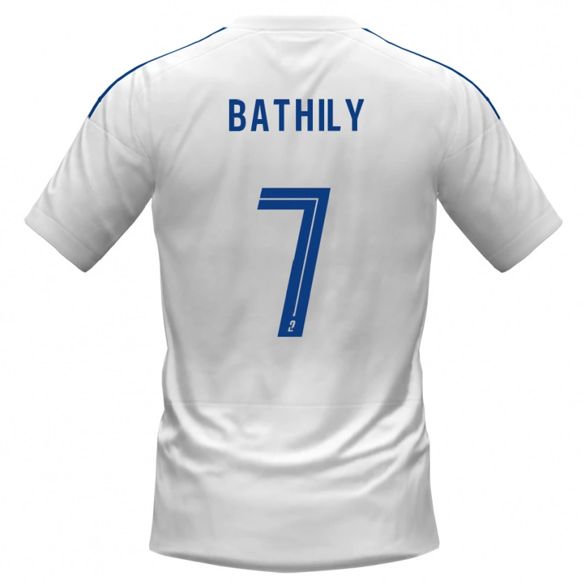 DanxenレディースYahya Bathily#7白 青アウェイシャツ2025/26ジャージーユニフォーム