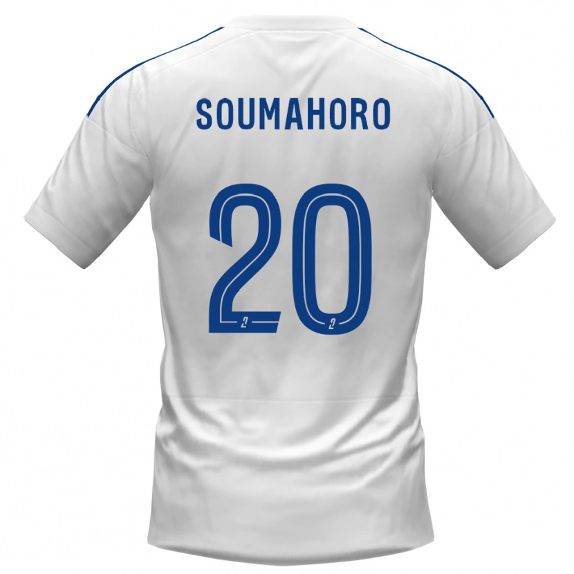 DanxenレディースMamadou Soumahoro#20白 青アウェイシャツ2025/26ジャージーユニフォーム