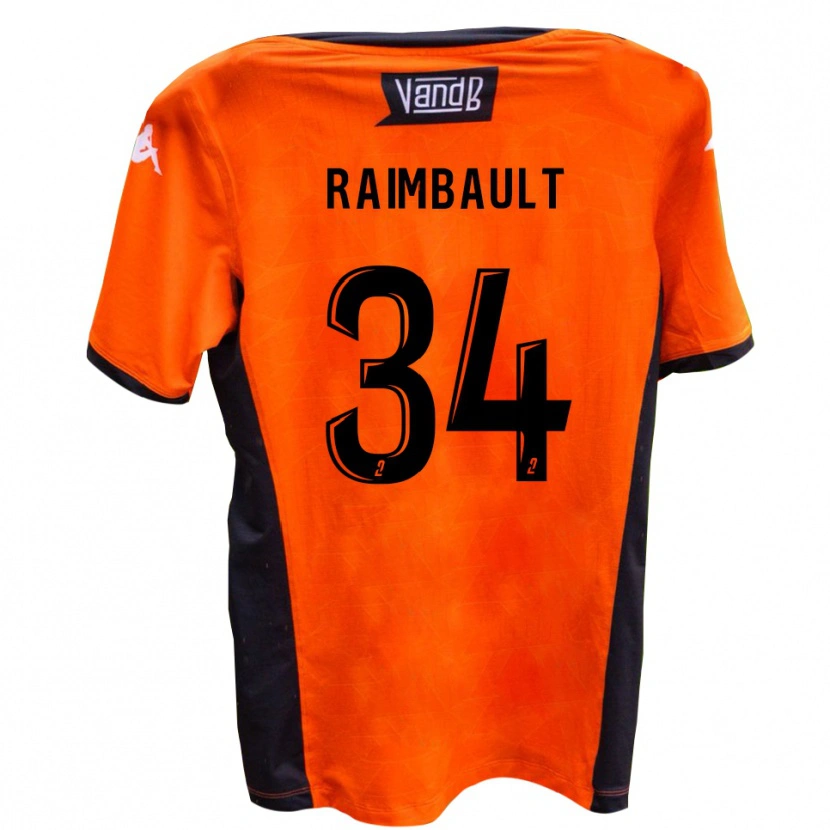 DanxenレディースMathis Raimbault#34白 黒アウェイシャツ2025/26ジャージーユニフォーム