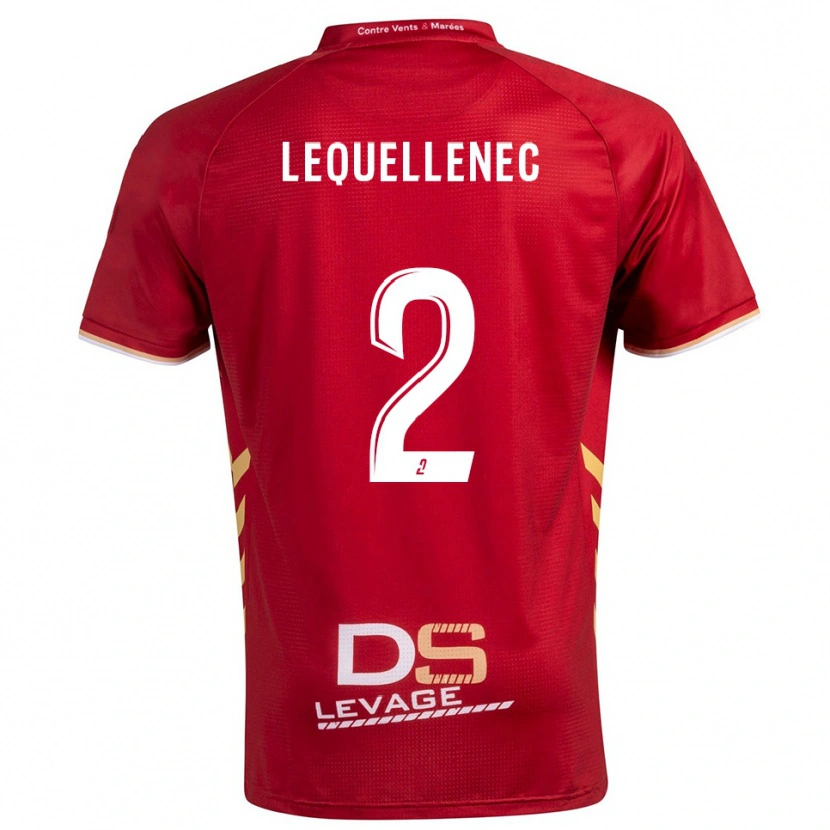 DanxenレディースYanis Lequellenec#2バーガンディ 金アウェイシャツ2025/26ジャージーユニフォーム