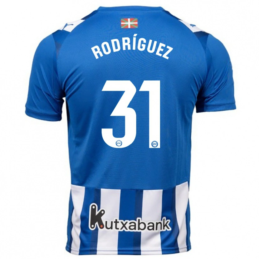 DanxenキッズAdrián Rodríguez#31青白ホームシャツ2025/26ジャージーユニフォーム