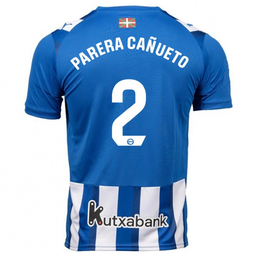 DanxenキッズLaia Parera Cañueto#2青白ホームシャツ2025/26ジャージーユニフォーム