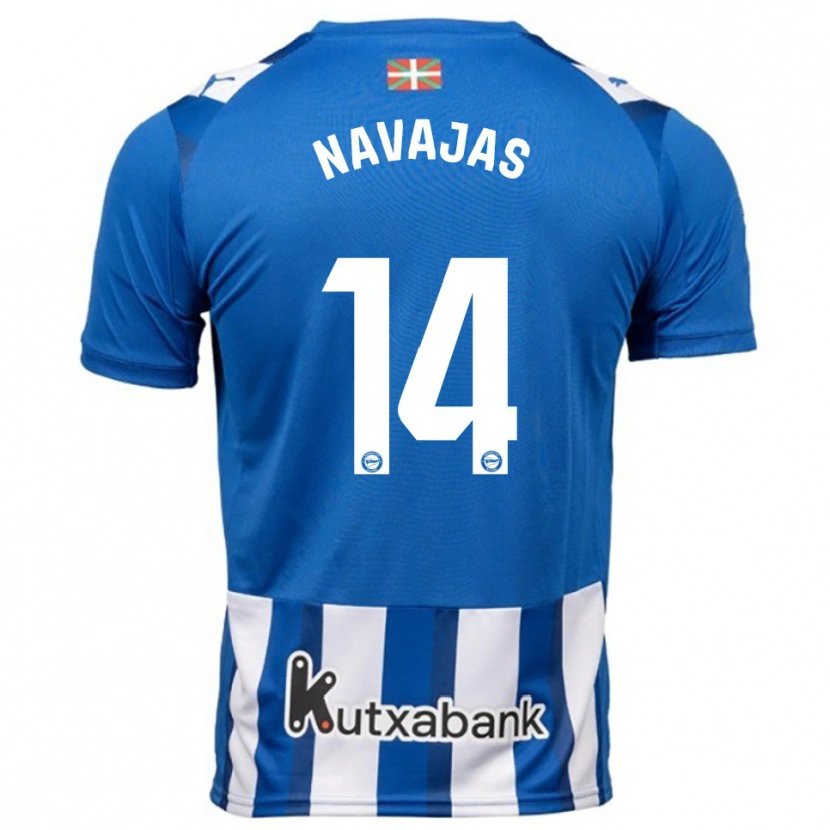 DanxenキッズLaura Navajas#14青白ホームシャツ2025/26ジャージーユニフォーム