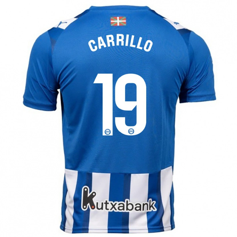 DanxenキッズSara Carrillo#19青白ホームシャツ2025/26ジャージーユニフォーム