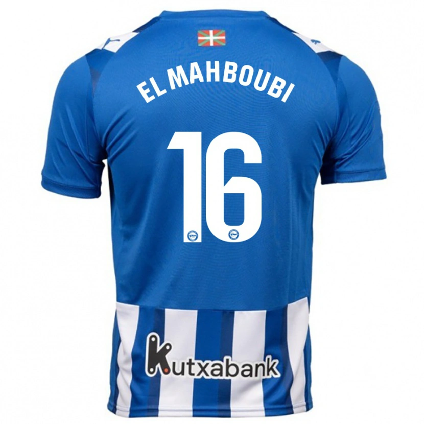 DanxenキッズSami El Mahboubi#16青白ホームシャツ2025/26ジャージーユニフォーム