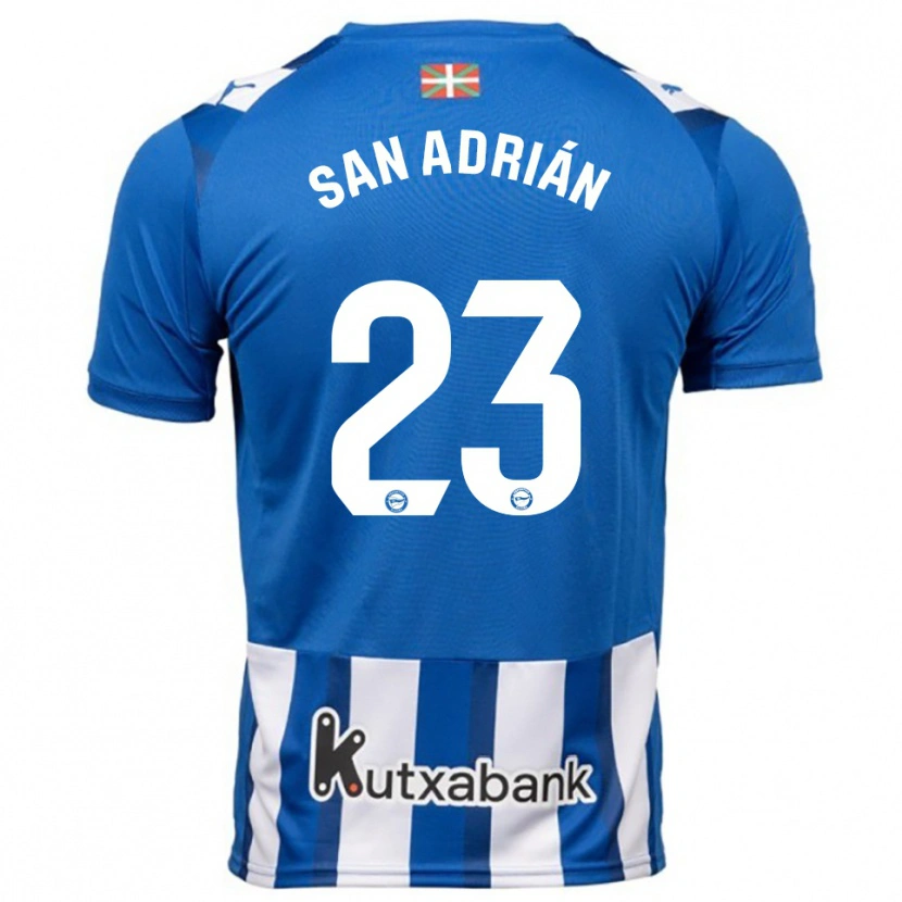 DanxenキッズMarta San Adrián#23青白ホームシャツ2025/26ジャージーユニフォーム