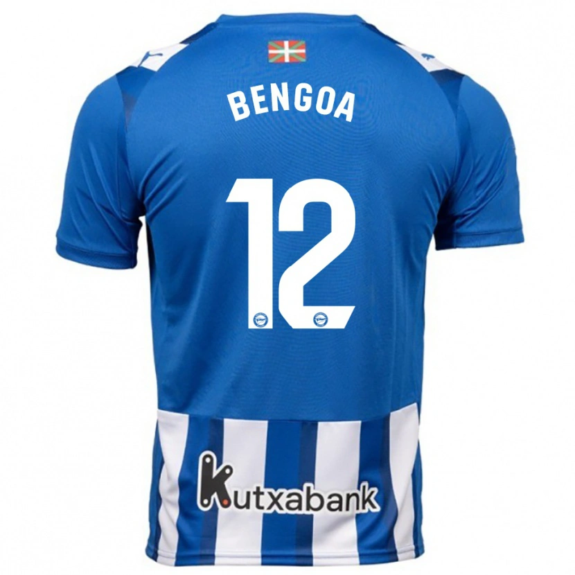 DanxenキッズNerea Bengoa#12青白ホームシャツ2025/26ジャージーユニフォーム