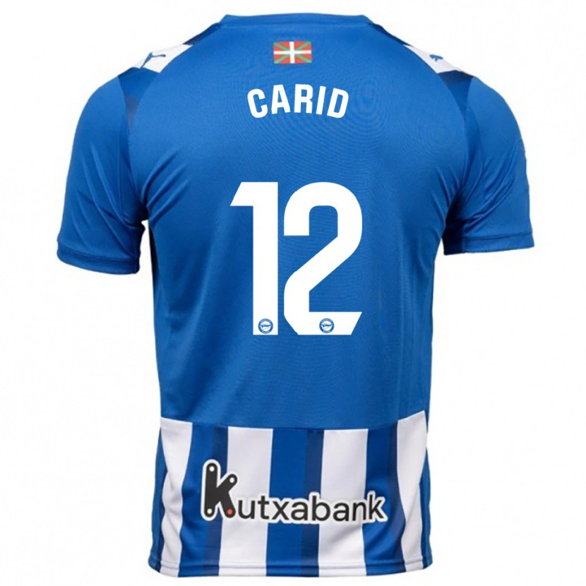 DanxenキッズAndrea Carid#12青白ホームシャツ2025/26ジャージーユニフォーム
