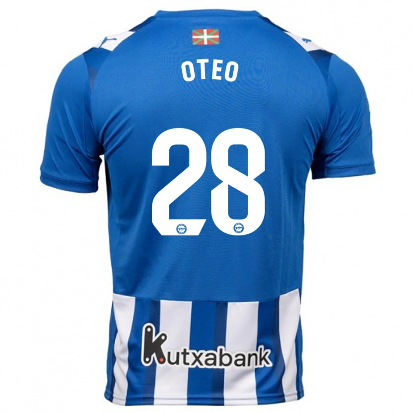 DanxenキッズIñigo Oteo#28青白ホームシャツ2025/26ジャージーユニフォーム