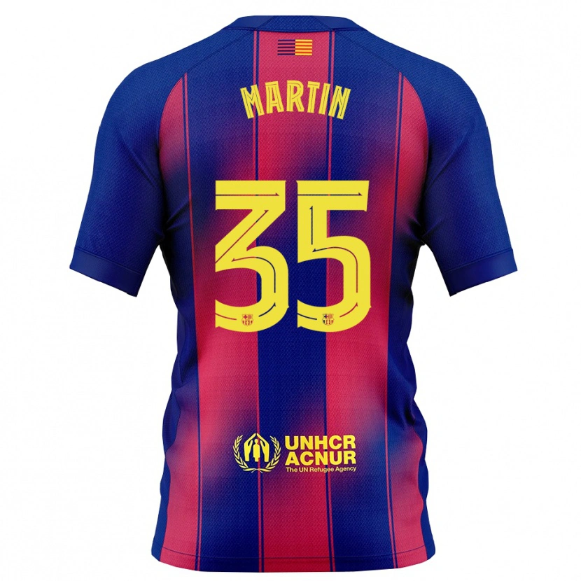 Danxenキッズジェラルド・マーティン#35青赤ホームシャツ2025/26ジャージーユニフォーム