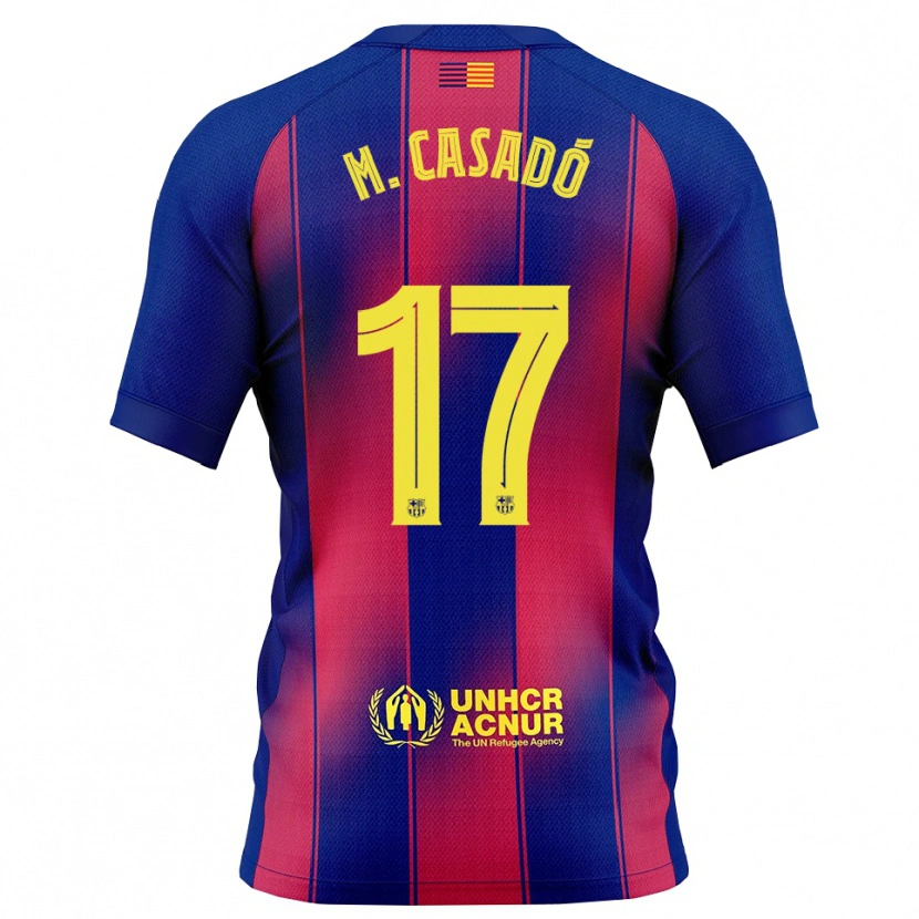 Danxenキッズマルク・カサード・トラス#17青赤ホームシャツ2025/26ジャージーユニフォーム