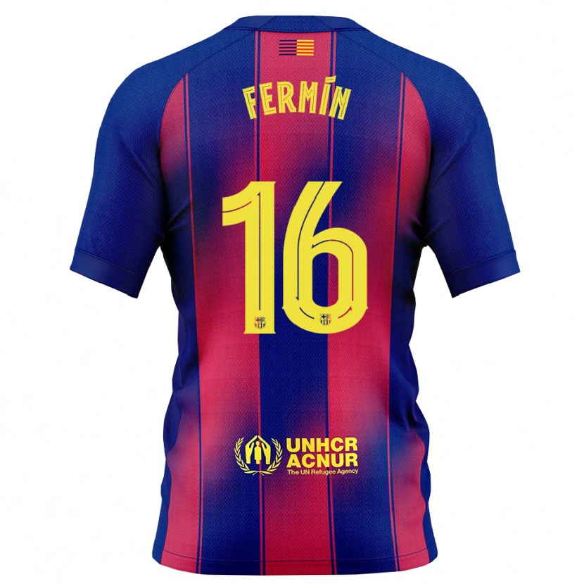 Danxenキッズフェルミンロペス#16青赤ホームシャツ2025/26ジャージーユニフォーム