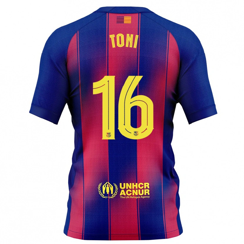 Danxenキッズトニー・フェルナンデス#16青赤ホームシャツ2025/26ジャージーユニフォーム