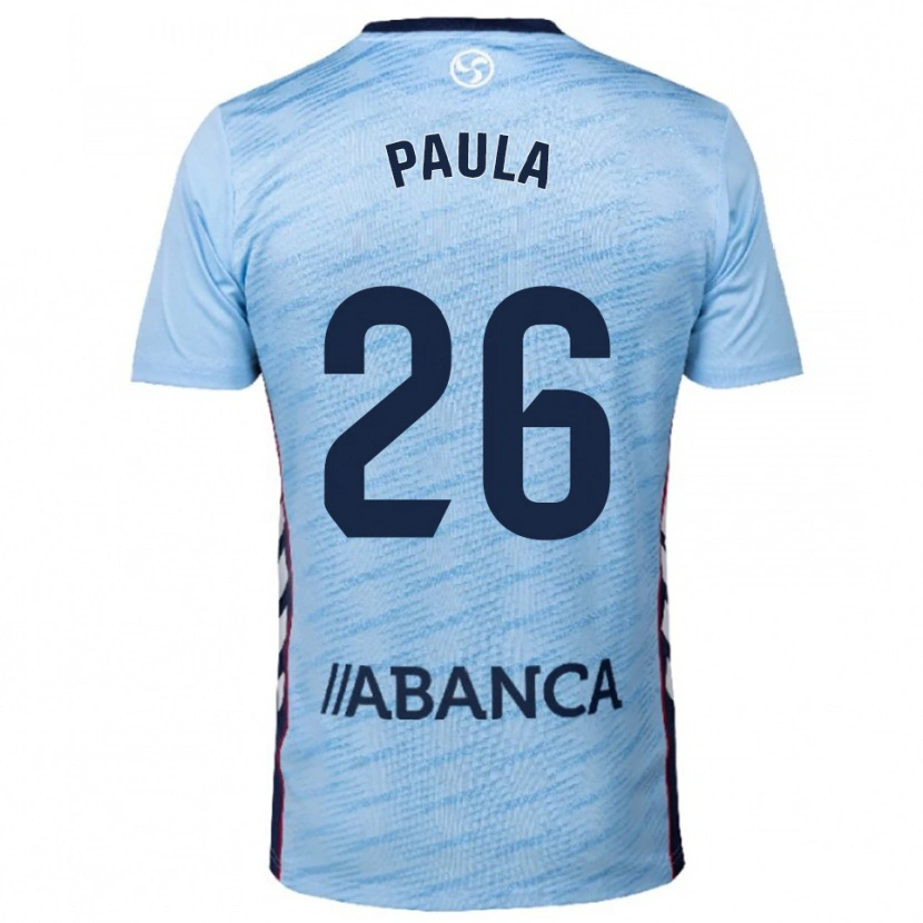 DanxenキッズPaula Rodríguez#26空色赤ホームシャツ2025/26ジャージーユニフォーム