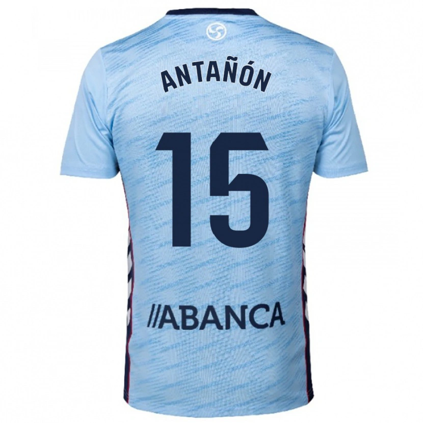 DanxenキッズAndrés Antañón#15空色赤ホームシャツ2025/26ジャージーユニフォーム