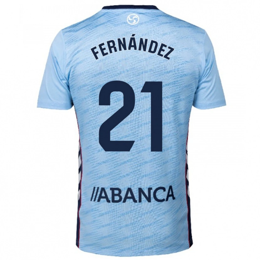 Danxenキッズマヌ・フェルナンデス#21空色赤ホームシャツ2025/26ジャージーユニフォーム