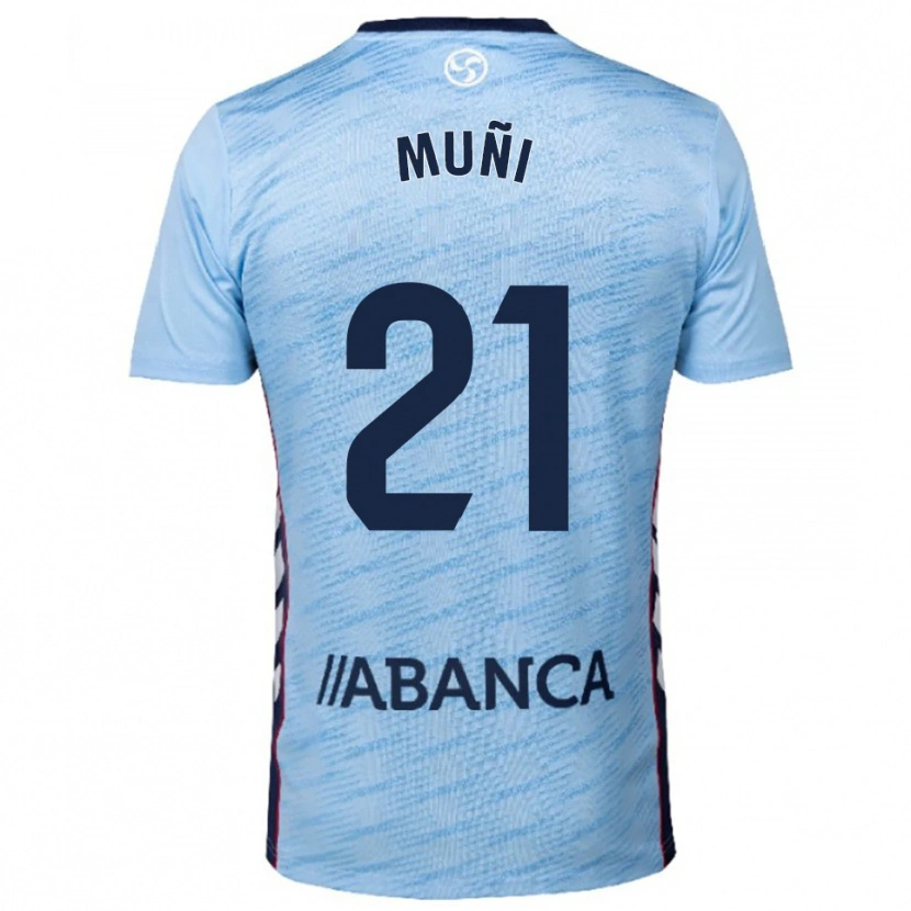 DanxenキッズSara Álvarez Muñi#21空色赤ホームシャツ2025/26ジャージーユニフォーム