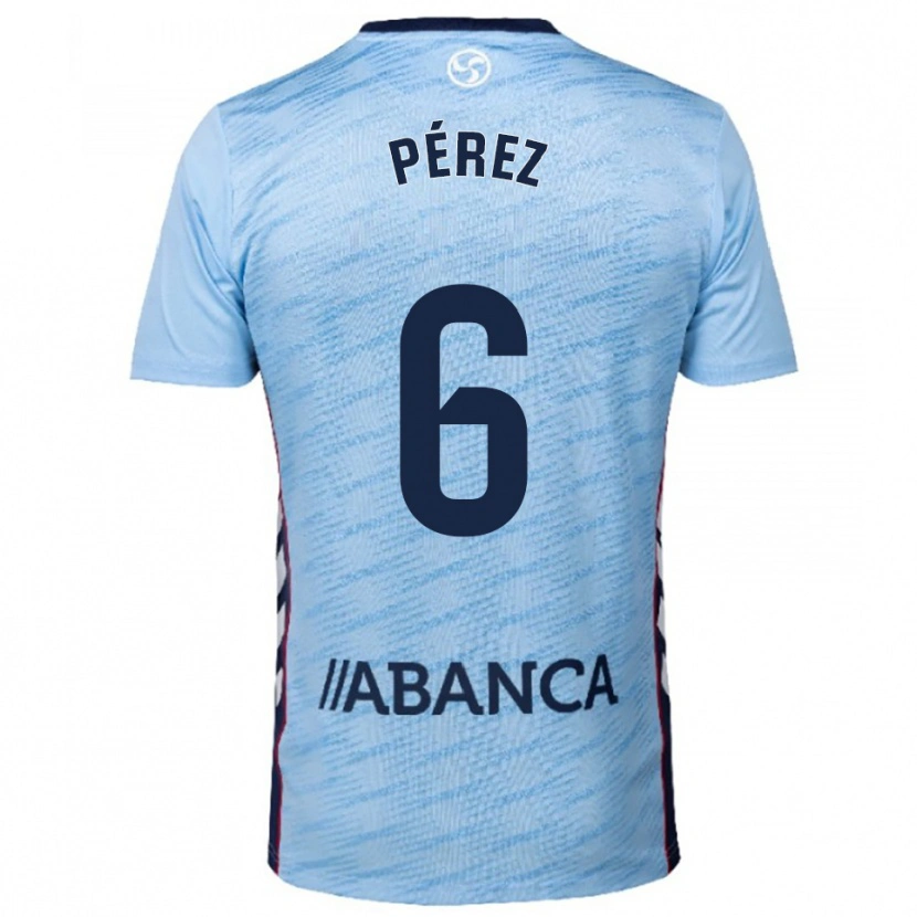 DanxenキッズElena Pérez#6空色赤ホームシャツ2025/26ジャージーユニフォーム