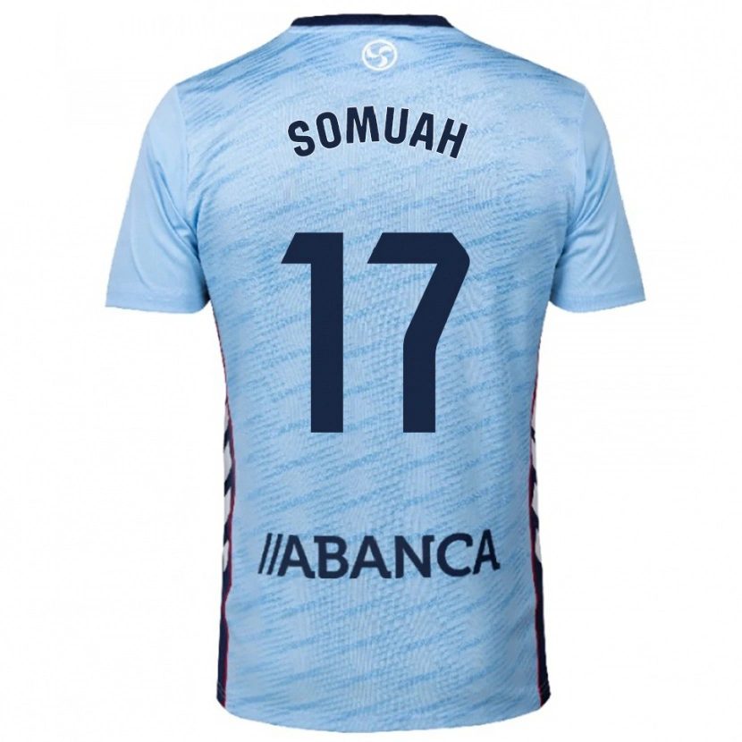 DanxenキッズBernard Somuah#17空色赤ホームシャツ2025/26ジャージーユニフォーム